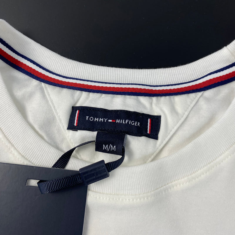 Camiseta Tommy Hilfiger Branca Masculina Malha Importada
