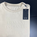 Camiseta Armani Exchange Bege Masculina Malha Importada