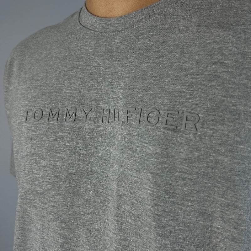 Camiseta Tommy Hilfiger Cinza Masculina Malha Importada