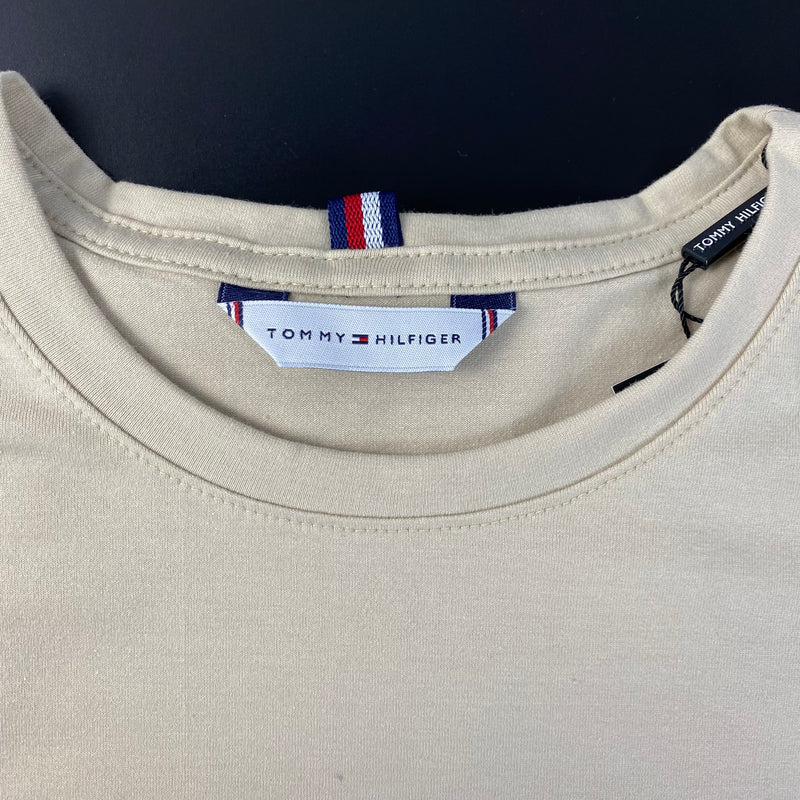 Camiseta Tommy Hilfiger Bege Masculina Malha Importada