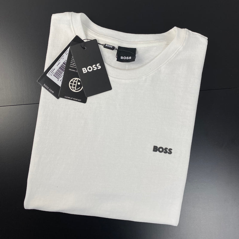 Camiseta Básica Hugo Boss Branca Masculina Malha Importada