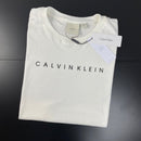 Camiseta Calvin Klein Off White Masculina Malha Importada