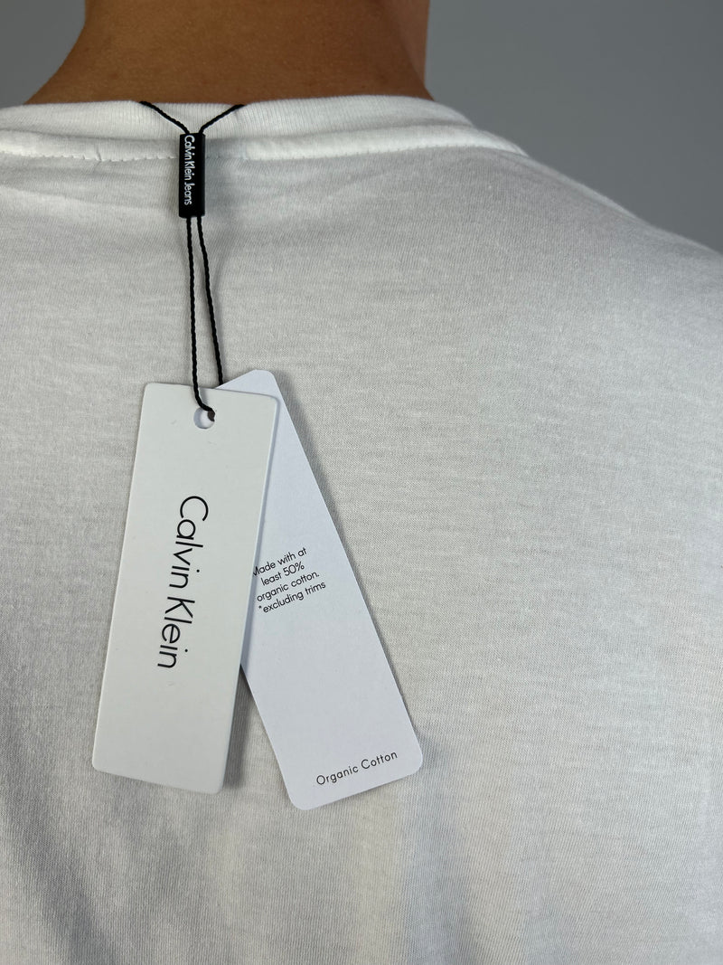 Camiseta Calvin Klein Branca Masculina Malha Importada