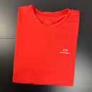 Camiseta Armani Exchange Vermelha Masculina Malha Importada