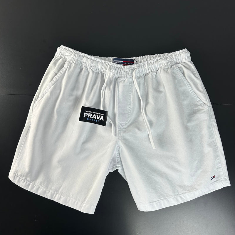 Shorts de Sarja Tommy Hilfiger Branco Masculino