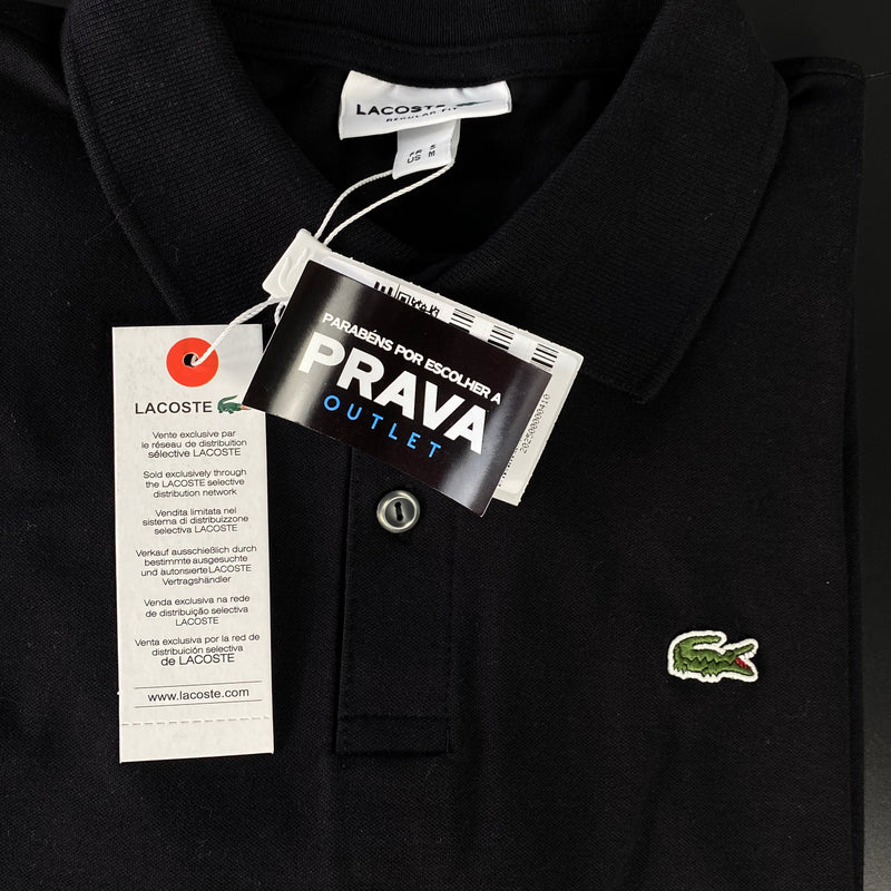 Camisa Polo Lacoste Preta Masculina