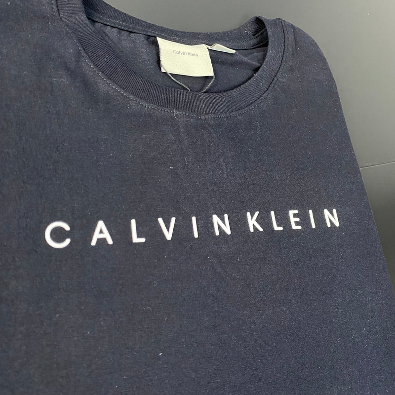 Camiseta Calvin Klein Preta Masculina Malha Importada