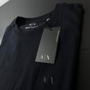 Camiseta Básica Armani Exchange Preta Masculina Malha Importada