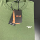 Camiseta Básica Porsche X Boss Verde Masculina Malha Importada