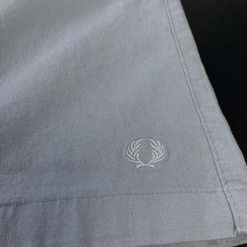 Shorts de Sarja Fred Perry Cinza Masculino