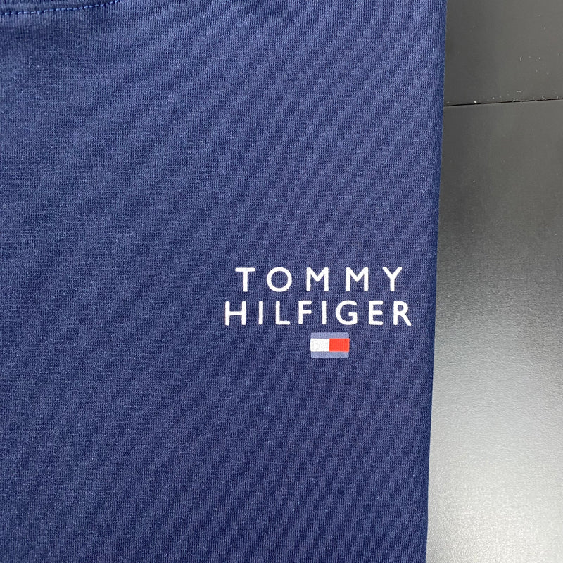 Camiseta Tommy Hilfiger Azul Marinho Masculina Malha Importada