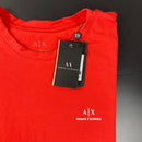 Camiseta Armani Exchange Vermelha Masculina Malha Importada