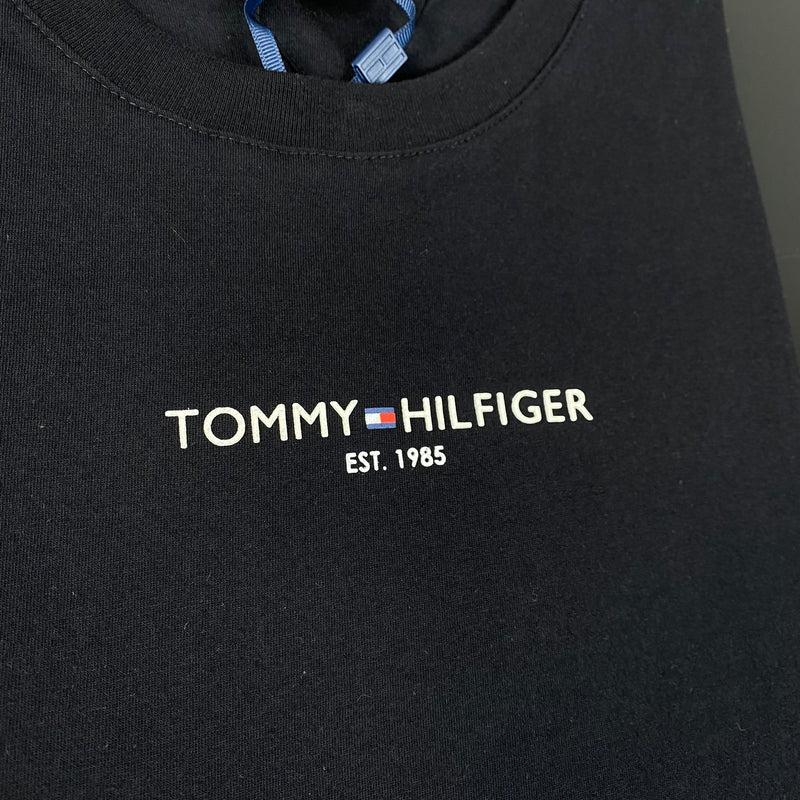 Camiseta Tommy Hilfiger Preta Masculina Malha Importada