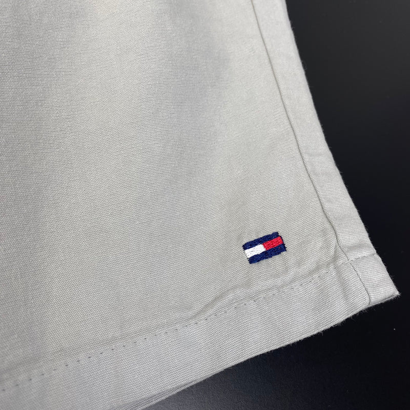 Shorts de Sarja Tommy Hilfiger Cinza Masculino