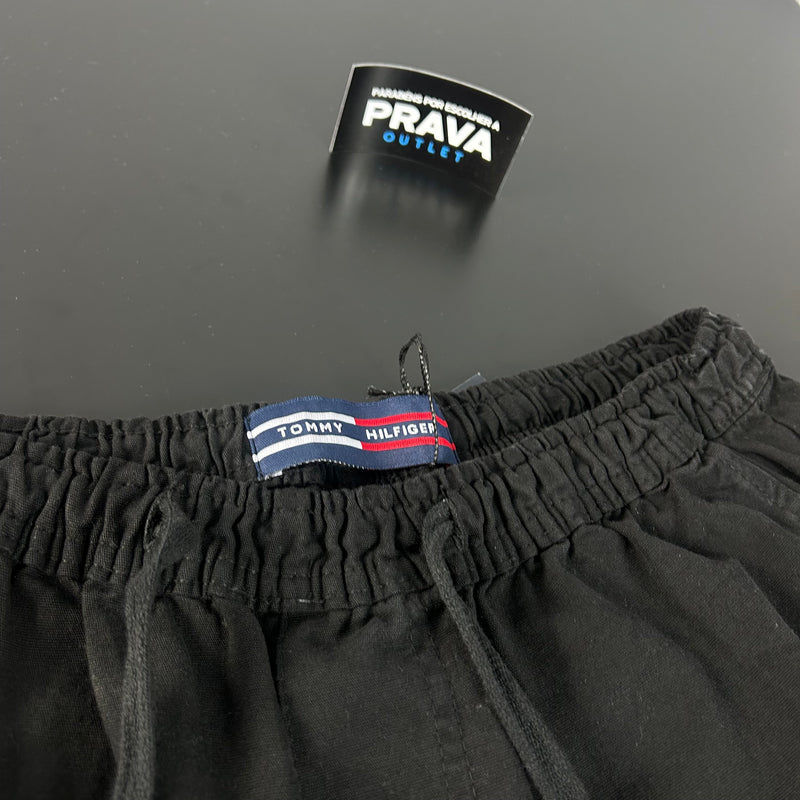 Shorts de Sarja Tommy Hilfiger Preto Masculino