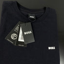 Camiseta Básica Hugo Boss Preta Masculina Malha Importada