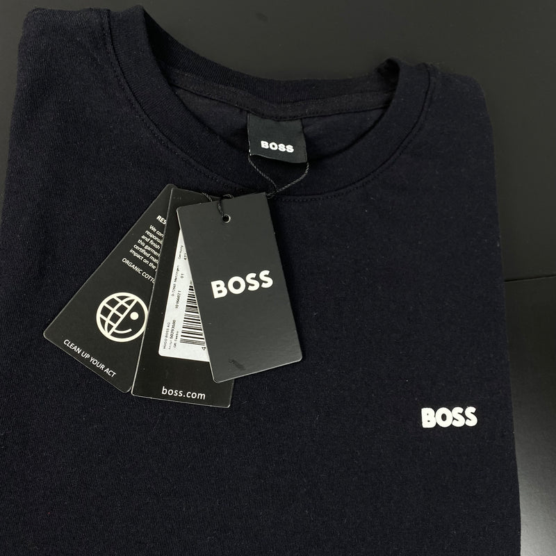 Camiseta Básica Hugo Boss Preta Masculina Malha Importada