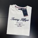 Camiseta Tommy Hilfiger Branca Masculina Malha Importada