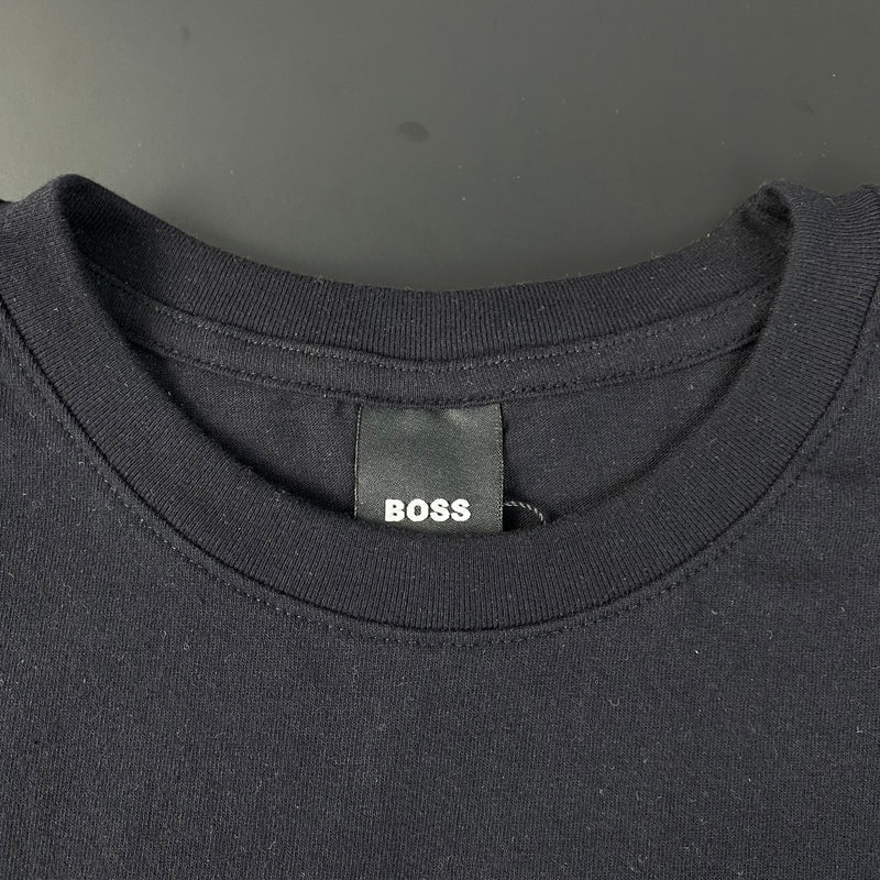Camiseta Básica Hugo Boss Preta Masculina Malha Importada