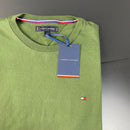 Camiseta Básica Tommy Hilfiger Verde Masculina Malha Importada