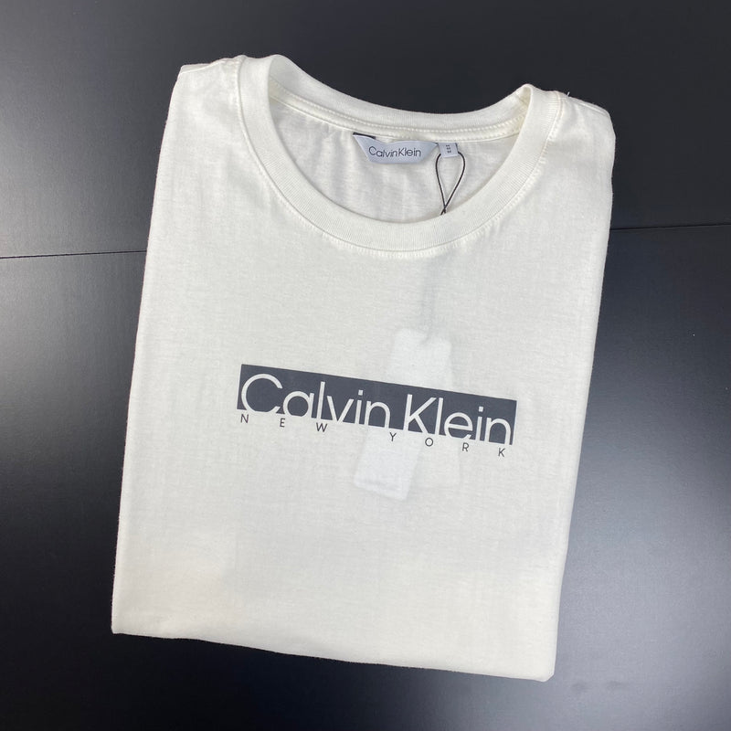 Camiseta Calvin Klein Branca Masculina Malha Importada