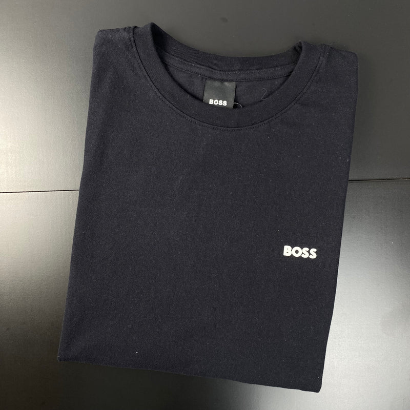 Camiseta Básica Hugo Boss Preta Masculina Malha Importada