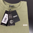 Camiseta Básica Hugo Boss Verde Masculina Malha Importada