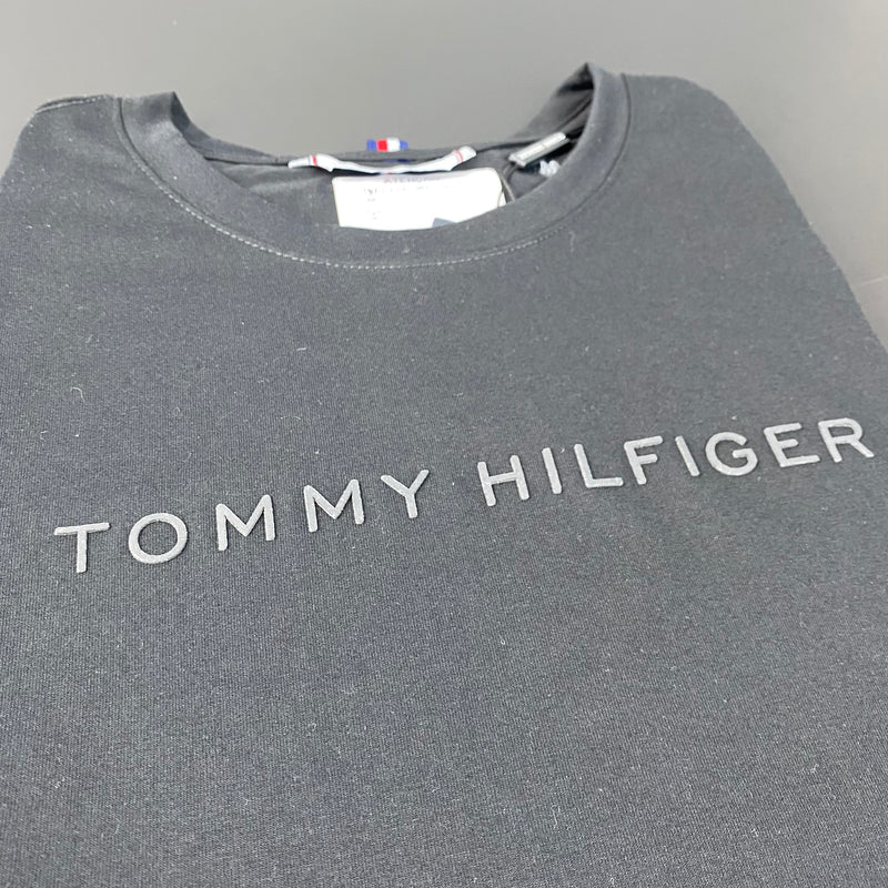 Camiseta Tommy Hilfiger Preta Masculina Malha Importada