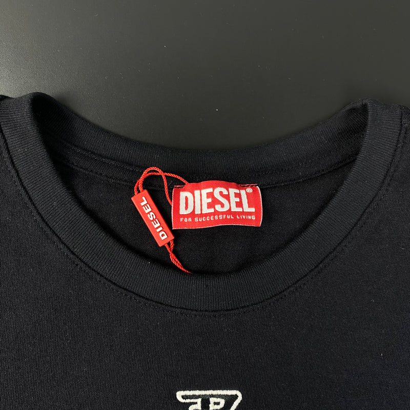 Camiseta Diesel Preta Masculina Malha Importada