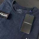 Camiseta Básica Armani Exchange Preta Masculina Malha Importada