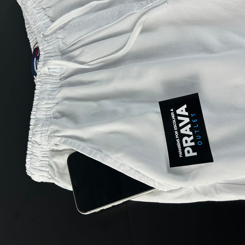 Shorts de Sarja Tommy Hilfiger Branco Masculino