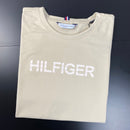 Camiseta Tommy Hilfiger Bege Masculina Malha Importada