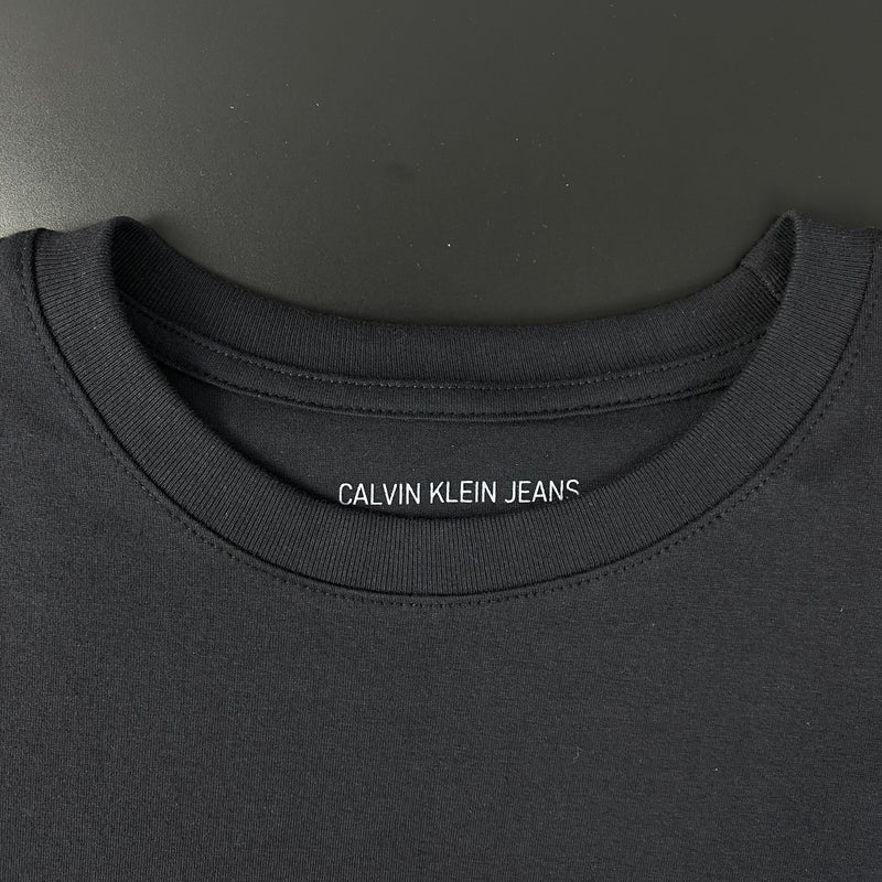 Camiseta Calvin Klein Preta Masculina Malha Importada
