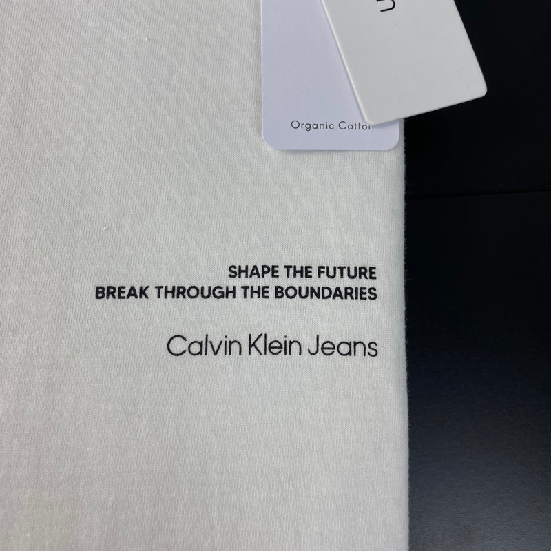 Camiseta Básica Calvin Klein Branca Masculina Malha Importada