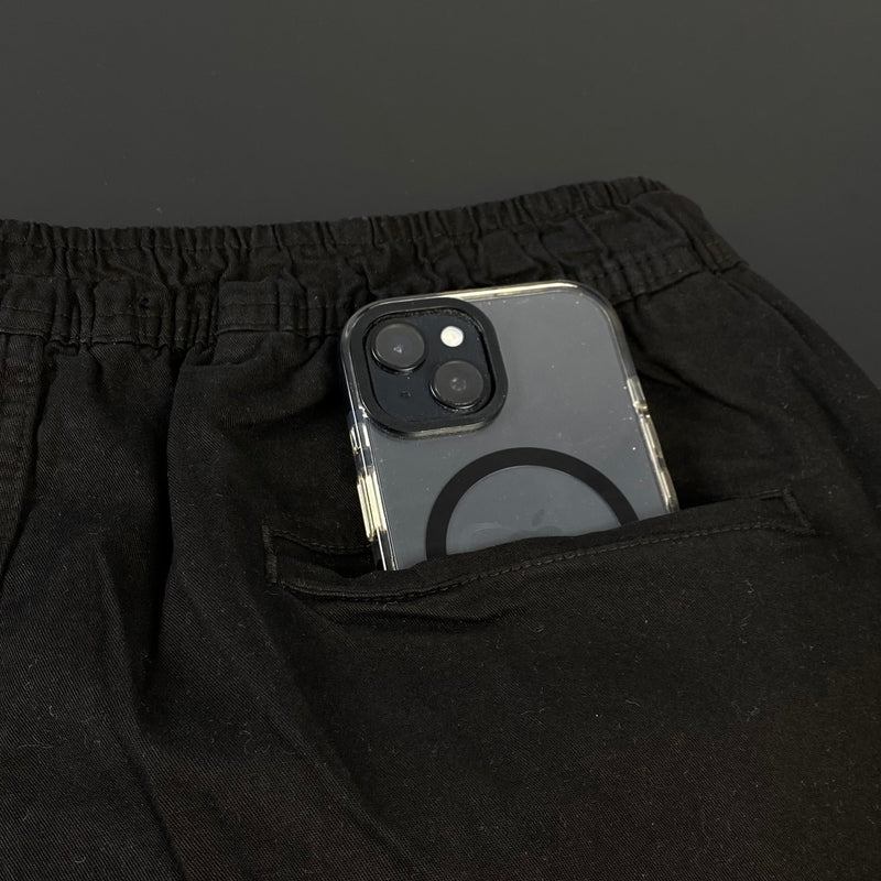 Shorts de Sarja Fred Perry Preto Masculino