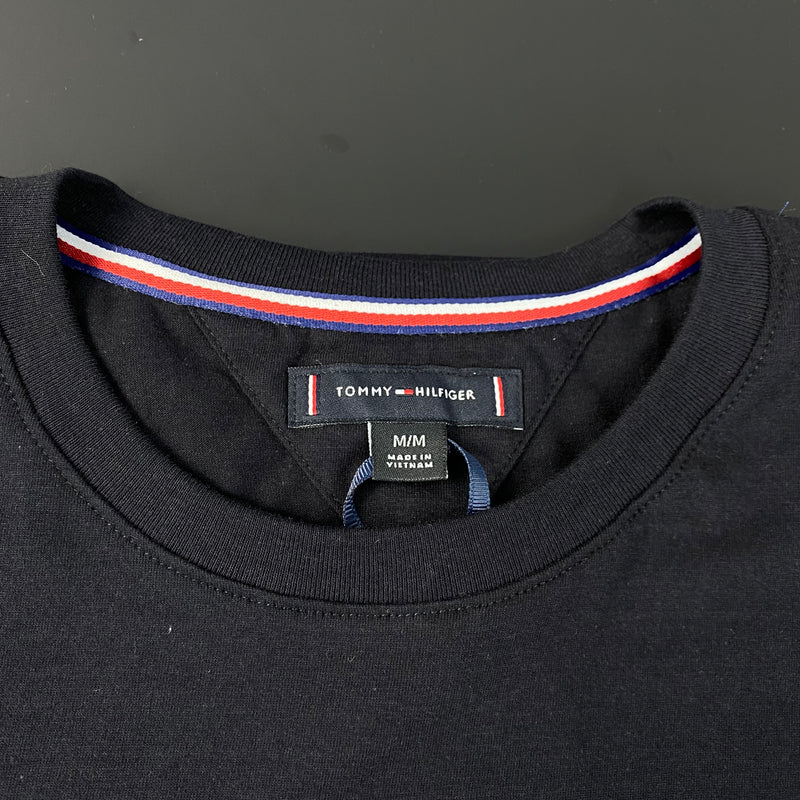 Camiseta Tommy Hilfiger Preta Masculina Malha Importada
