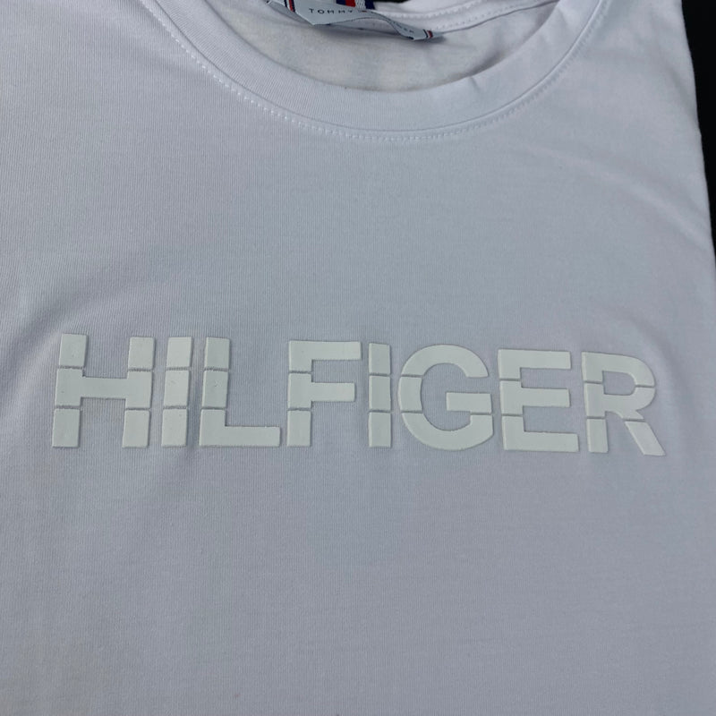 Camiseta Tommy Hilfiger Branca Masculina Malha Importada
