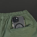 Shorts de Sarja Fred Perry Verde Escuro Masculino