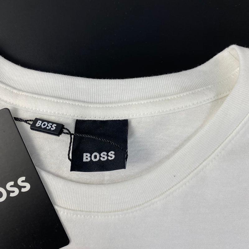 Camiseta Básica Hugo Boss Branca Masculina Malha Importada
