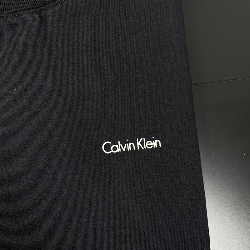 Camiseta Calvin Klein Preta Masculina Malha Importada