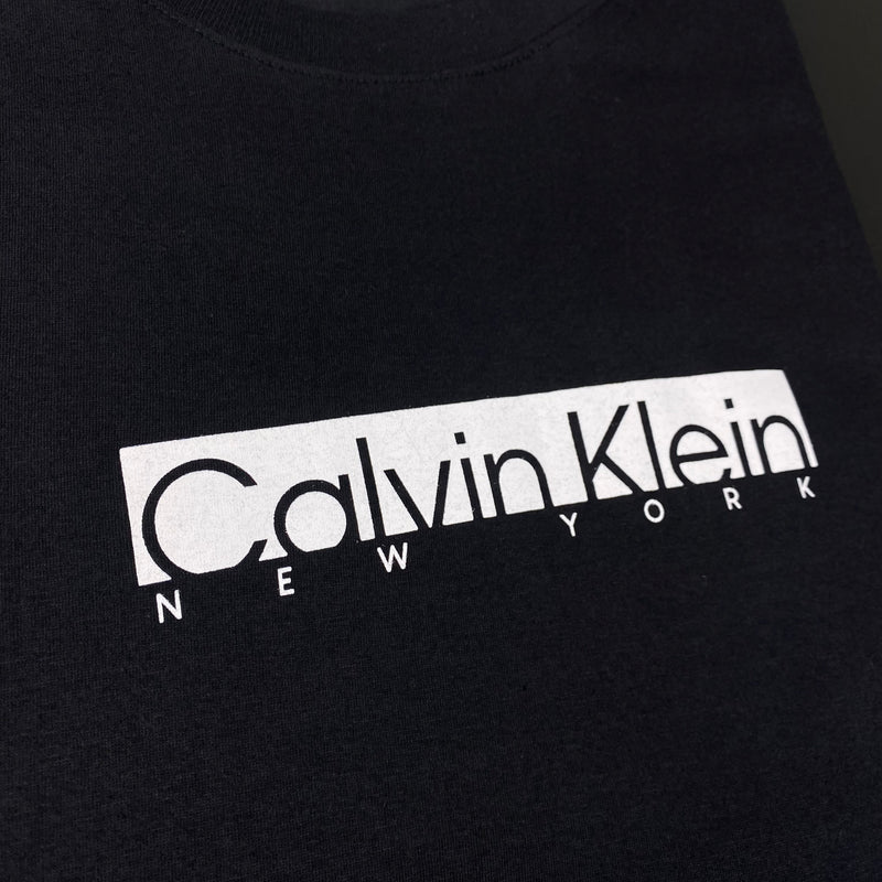 Camiseta Calvin Klein Preta Masculina Malha Importada