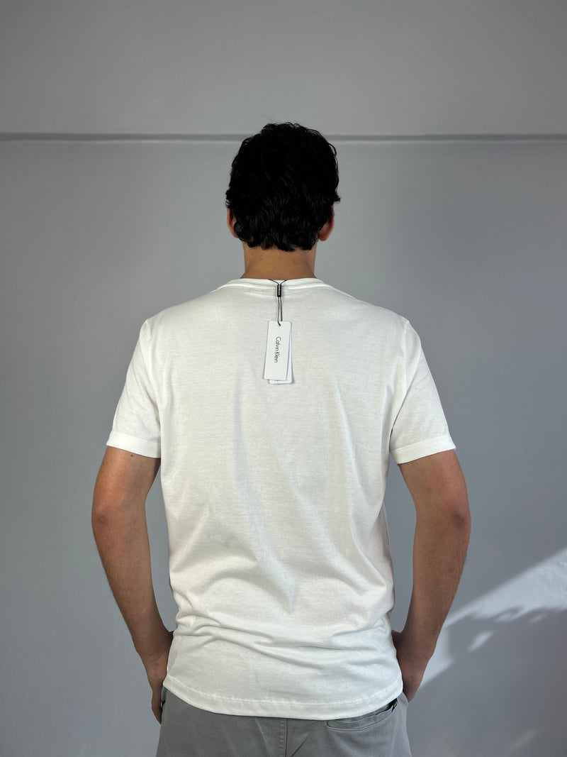 Camiseta Calvin Klein Branca Masculina Malha Importada