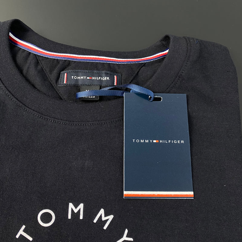 Camiseta Tommy Hilfiger Preta Masculina Malha Importada