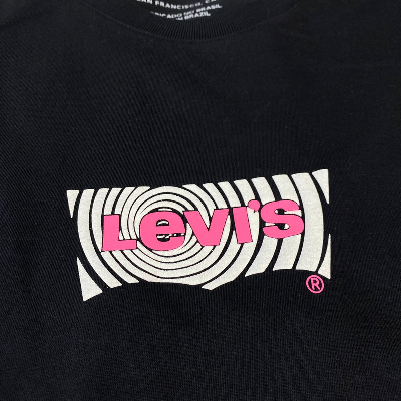 Camiseta Levis Preta Masculina Malha Importada