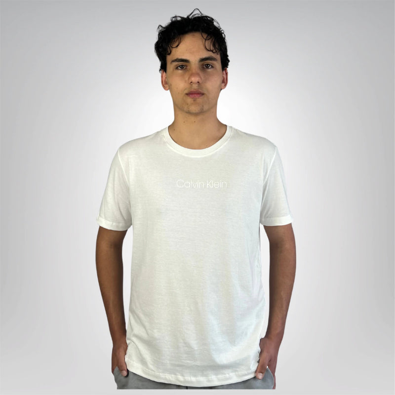 Camiseta Calvin Klein Branca Masculina Malha Importada