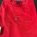 Camiseta Tommy Hilfiger Vermelha Masculina Malha Importada