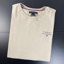 Camiseta Tommy Hilfiger Bege Masculina Malha Importada