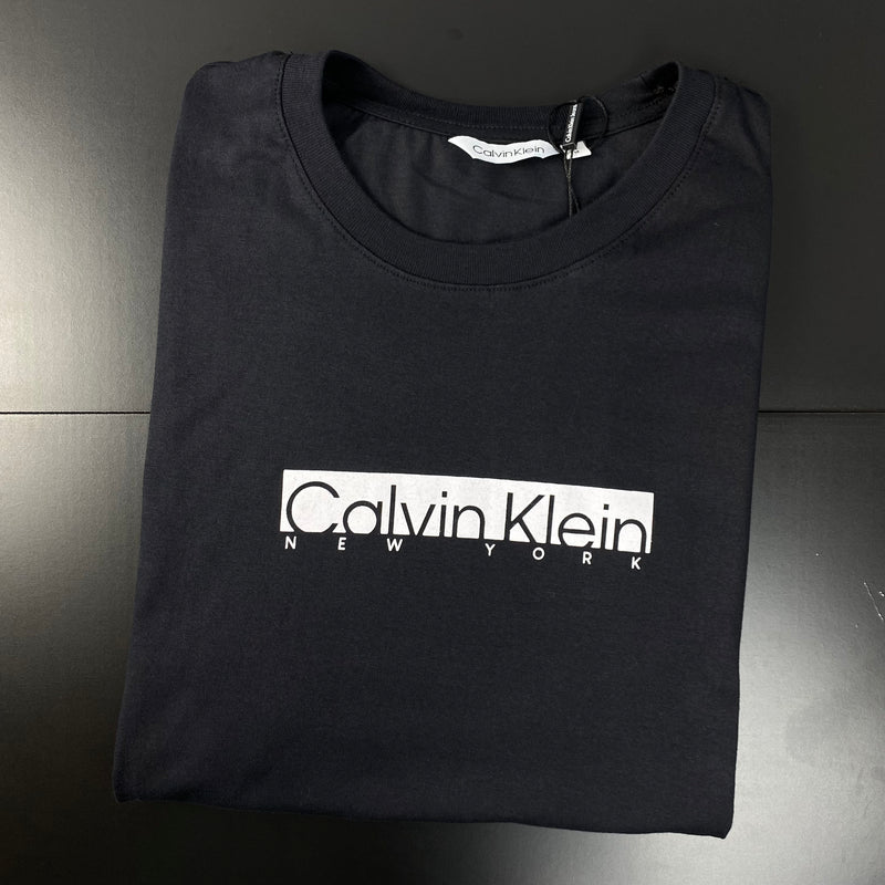 Camiseta Calvin Klein Preta Masculina Malha Importada