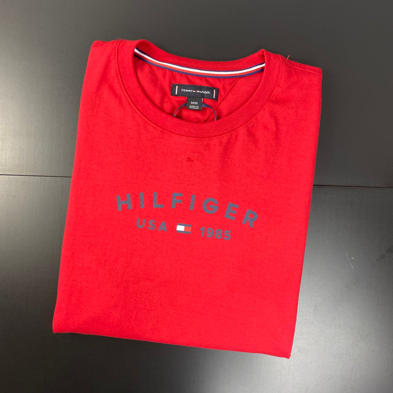 Camiseta Tommy Hilfiger Vermelha Masculina Malha Importada