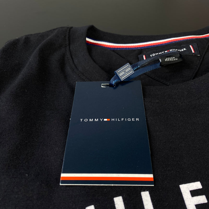 Camiseta Tommy Hilfiger Preta Masculina Malha Importada